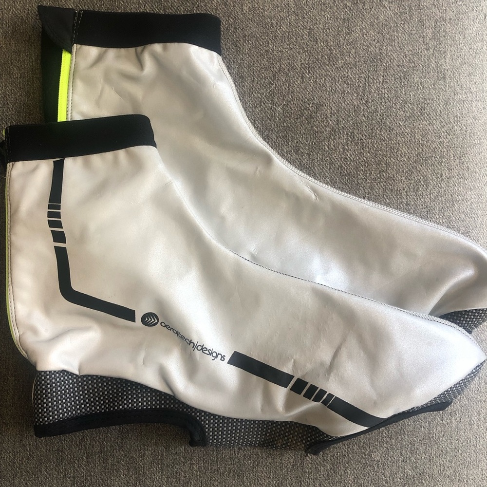 AeroTech Designs reflective covers for road-bike shoes- XL
